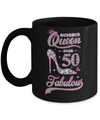 October Queen 50 And Fabulous 1972 50th Years Old Birthday Mug Coffee Mug | Teecentury.com