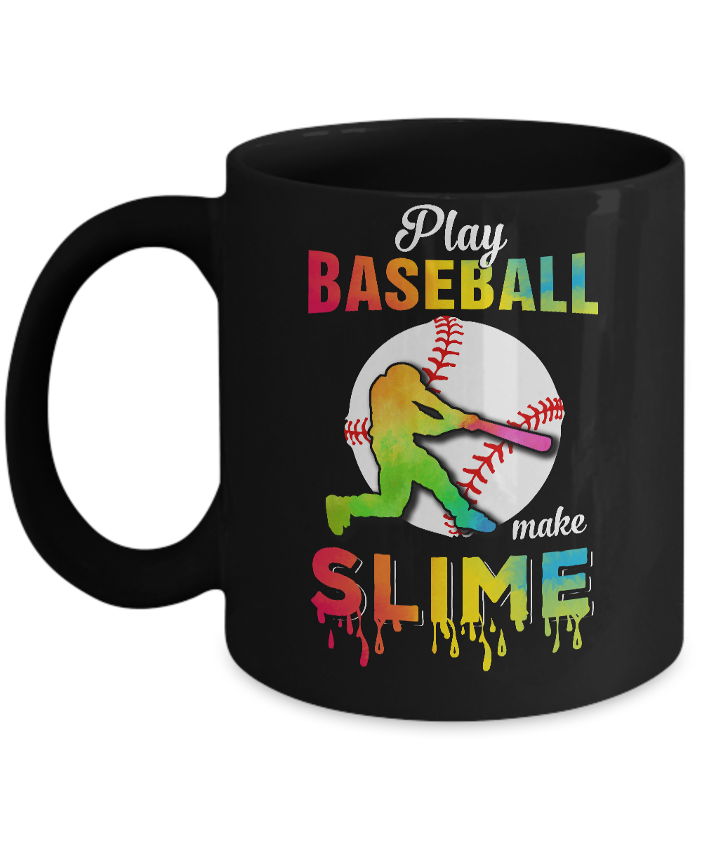 Play Baseball Make Slime Watercolor For Girl Women Mug Coffee Mug | Teecentury.com