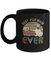 Vintage Best Pug Mom Ever Bump Fit Funny Mom Gifts Mug Coffee Mug | Teecentury.com