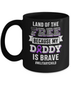 Military Child Month Purple Up Free Brave Dad Pride Mug Coffee Mug | Teecentury.com