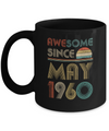 Awesome Since May 1960 Vintage 62th Birthday Gifts Mug Coffee Mug | Teecentury.com