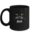Funny Halloween Cat Meh Gift Mug Coffee Mug | Teecentury.com