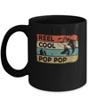Vintage Reel Cool Pop Pop Fish Fishing Fathers Day Mug Coffee Mug | Teecentury.com