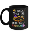 I Teach The Cutest Pumpkins In The Patch Kindergarten Halloween Mug Coffee Mug | Teecentury.com