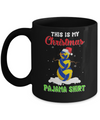 This Is My Christmas Pajama Xmas Snowman Volleyball Mug Coffee Mug | Teecentury.com