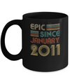 Epic Since January 2011 Vintage 11th Birthday Gifts Mug Coffee Mug | Teecentury.com