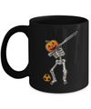 Halloween Dabbing Skeleton Soccer Mug Coffee Mug | Teecentury.com