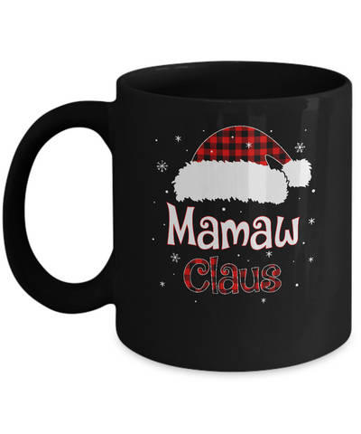 Santa Mamaw Claus Red Plaid Family Pajamas Christmas Gift Mug Coffee Mug | Teecentury.com