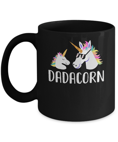 Dadacorn Unicorn Dad And Baby Fathers Day Mug Coffee Mug | Teecentury.com