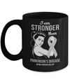 I Am Stronger Than Parkinson's Disease Awareness Support Mug Coffee Mug | Teecentury.com