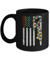 Support Autism Awareness American Flag Mug Coffee Mug | Teecentury.com