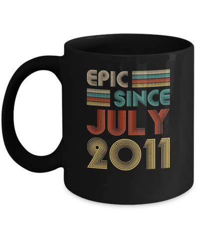 Epic Since July 2011 Vintage 11th Birthday Gifts Mug Coffee Mug | Teecentury.com