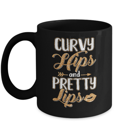 Black Woman Curvy Hips And Pretty Lips Mug Coffee Mug | Teecentury.com