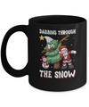 Dabbing Santa Snowman Christmas Tree Mug Coffee Mug | Teecentury.com