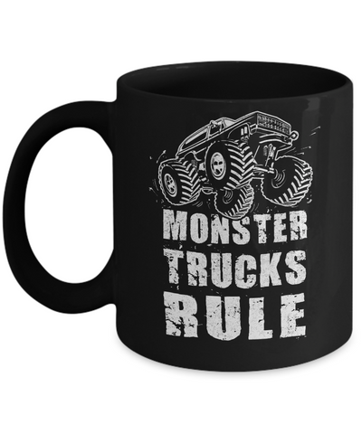Monster Trucks Rule Mudding Mug Coffee Mug | Teecentury.com