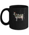 Vintage Cow Merry Christmas Light Led Mug Coffee Mug | Teecentury.com
