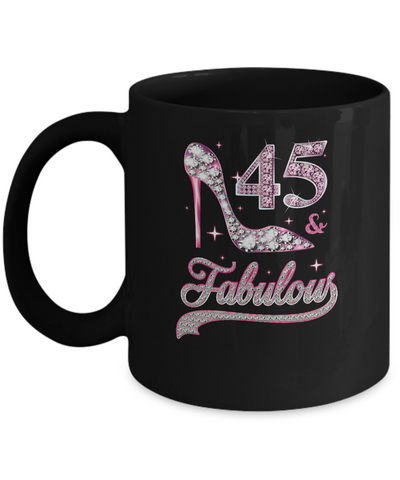 45 And Fabulous 45 Years Old 1977 45th Birthday Gift Mug Coffee Mug | Teecentury.com