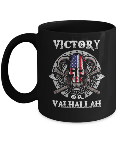 American US Flag Victory or Valhalla Viking Mug Coffee Mug | Teecentury.com