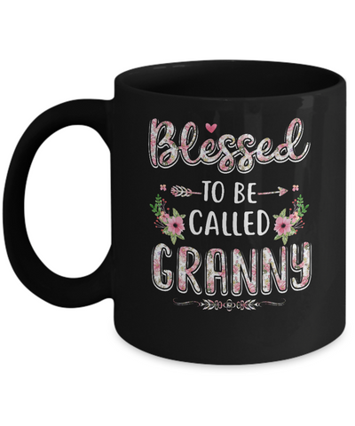 Funny Grandma Gifts Blessed To Be Called Granny Mug Coffee Mug | Teecentury.com