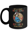 Not All Heroes Wear Capes My Wife Wears Scrubs Vintage Nurse Mug Coffee Mug | Teecentury.com