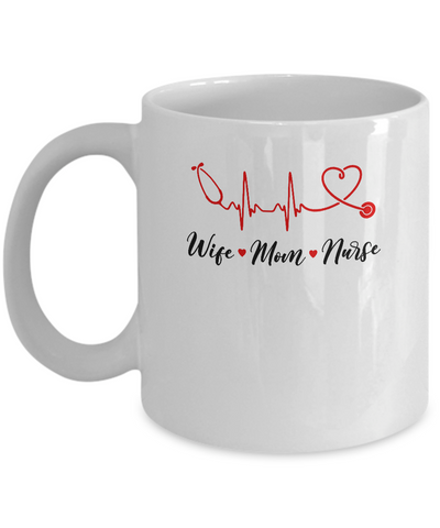 Wife Mom Nurse Doctor Medic Womens Mug Coffee Mug | Teecentury.com