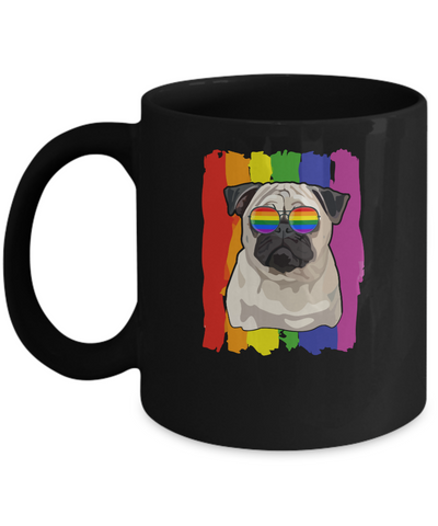 Funny Pug LGBT LGBT Pride Gifts Mug Coffee Mug | Teecentury.com
