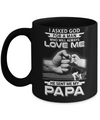 I Asked God For A Man Who Always Love Me Papa Mug Coffee Mug | Teecentury.com