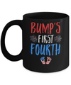 4th Of July Pregnancy Announcement Bump's First Fourth Mug Coffee Mug | Teecentury.com
