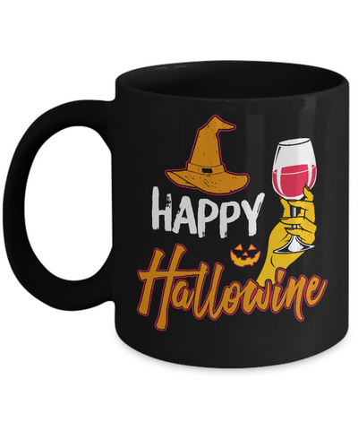 Halloween Happy Hallowine For Wine Lover Mug Coffee Mug | Teecentury.com