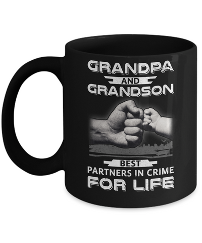 Grandpa And Grandson Best Partners In Crime For Life Mug Coffee Mug | Teecentury.com