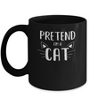 Pretend I'm A Cat Costume Halloween Lazy Easy Mug Coffee Mug | Teecentury.com