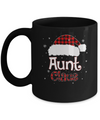Santa Aunt Claus Red Plaid Family Pajamas Christmas Gift Mug Coffee Mug | Teecentury.com