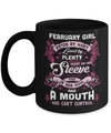 February Girl Hated By Many Loved By Plenty Heart On Her Sleeve Mug Coffee Mug | Teecentury.com