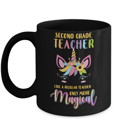2nd Second Grade Teacher Cute Magical Unicorn Gift Mug Coffee Mug | Teecentury.com