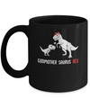 Godmother Saurus T-Rex Dinosaur Gift For God-Mother Mug Coffee Mug | Teecentury.com