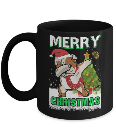 Cute Bulldog Claus Merry Christmas Ugly Sweater Mug Coffee Mug | Teecentury.com