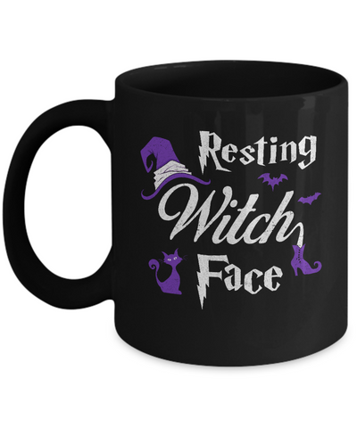 Halloween Resting Witch Face Witches Mug Coffee Mug | Teecentury.com