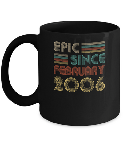 Epic Since February 2006 Vintage 16th Birthday Gifts Mug Coffee Mug | Teecentury.com