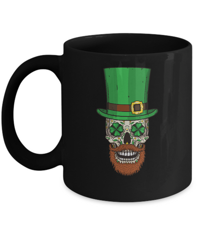 Sugar Skull Leprechaun St Patricks Day Mug Coffee Mug | Teecentury.com