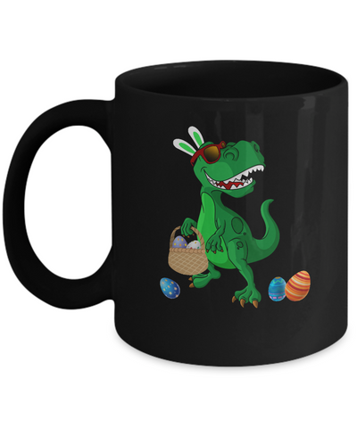 Funny Dabbing Cool Easter Bunny Dinosaur Mug Coffee Mug | Teecentury.com