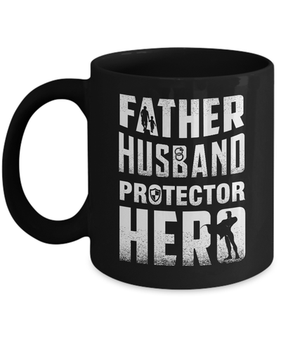 Father Husband Protector Hero Mug Coffee Mug | Teecentury.com