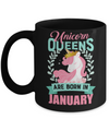 Unicorn Queens Are Born In January Birthday Gift Mug Coffee Mug | Teecentury.com