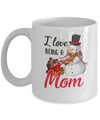 I Love Being A Mom Snowman Gift For Christmas Day Mug Coffee Mug | Teecentury.com