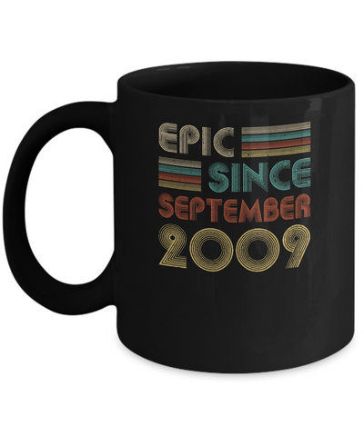 Epic Since September 2009 Vintage 13th Birthday Gifts Mug Coffee Mug | Teecentury.com