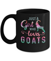 Just A Girl Who Loves Goats Goat Lover Mug Coffee Mug | Teecentury.com