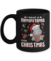 I Want A Hippopotamus For Christmas Hippo Mug Coffee Mug | Teecentury.com