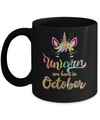 Cute Unicorns Are Born In October Birthday Gift Mug Coffee Mug | Teecentury.com
