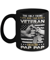 I Love More Than Being A Veteran Is Being A Pap Pap Mug Coffee Mug | Teecentury.com