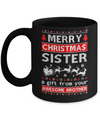 Merry Christmas Sister A Gift From Your Brother Sweater Mug Coffee Mug | Teecentury.com