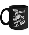 When In Doubt Throttle It Out Dirt Bike Motocross Mug Coffee Mug | Teecentury.com